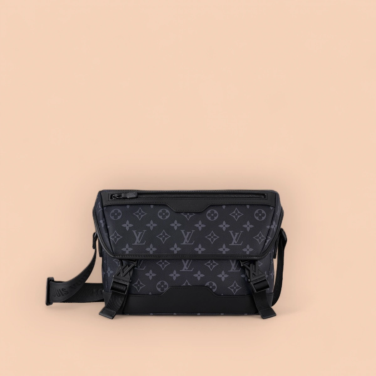 高仿包廠家LV Messenger Voyager PM Monogram 黑色 郵差包 包包-M12517正品級別-貨到付款