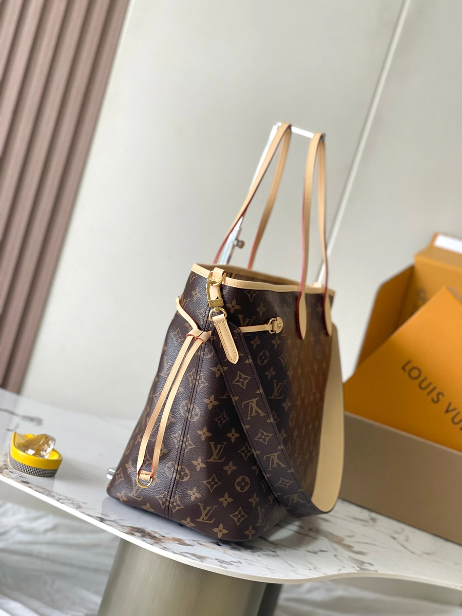 高仿奢侈品包LV新款雙面設計Neverfull Bandoulière Inside Out GM Monogram bag-M11948正品級別-貨到付款