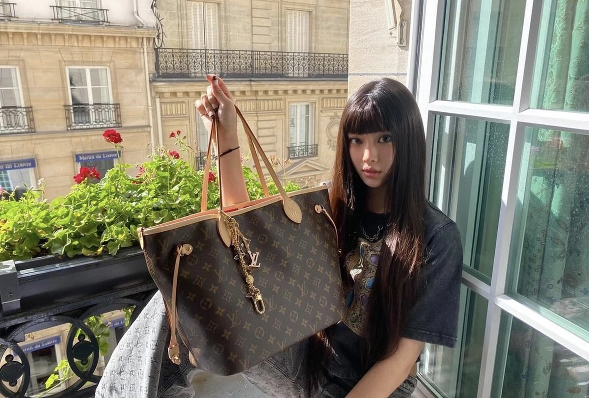 原單包包LV 新款雙面設計Neverfull Bandoulière Inside Out MM bag-M12096正品級別-貨到付款