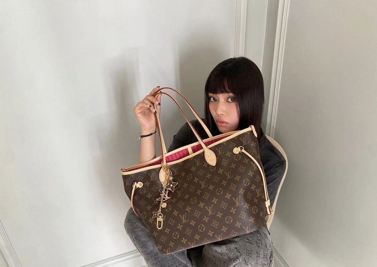 原單包包LV 新款雙面設計Neverfull Bandoulière Inside Out MM bag-M12096正品級別-貨到付款