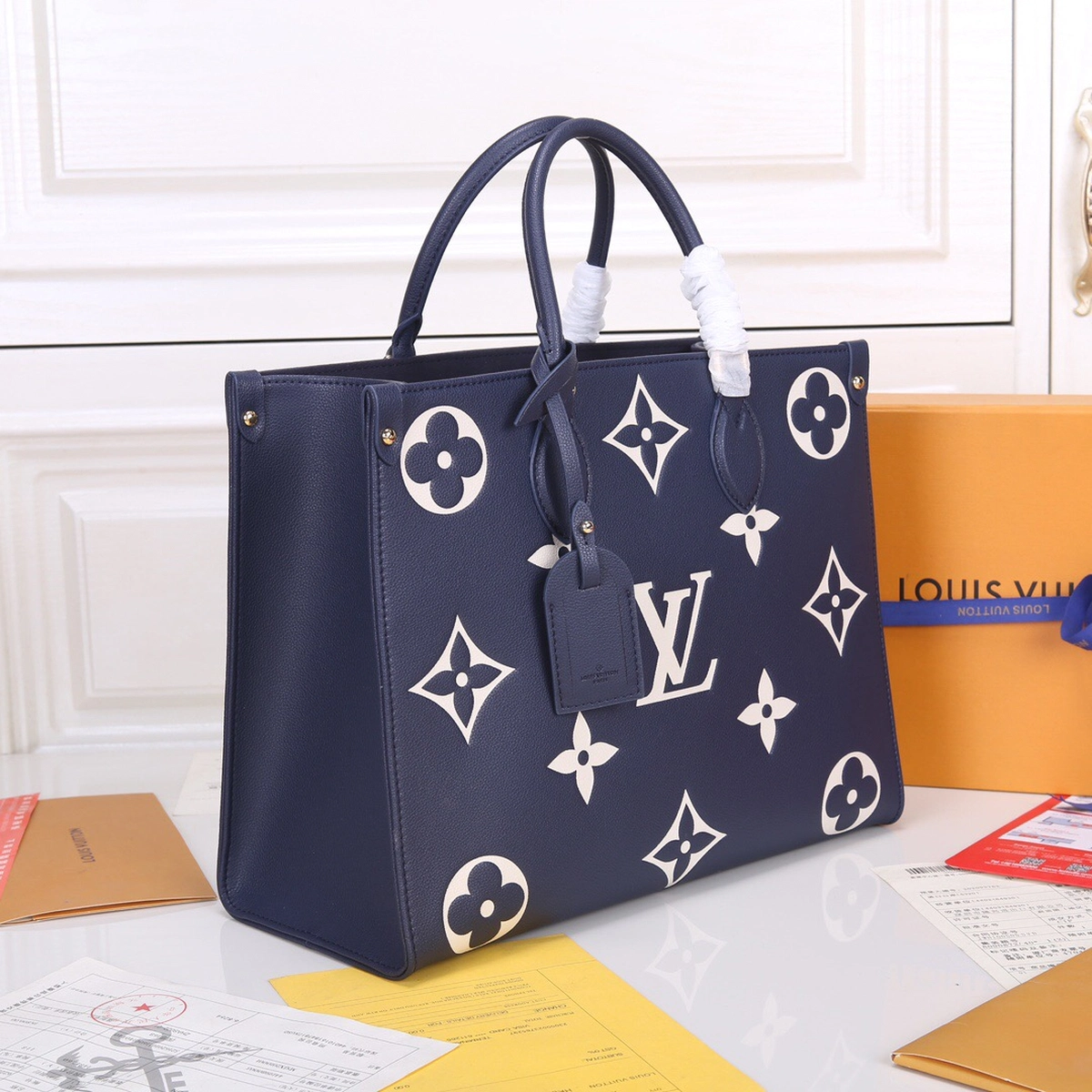 高仿包代購LV OnTheGo MM Monogram EPI 購物袋托特包包-M47084正品級別-貨到付款