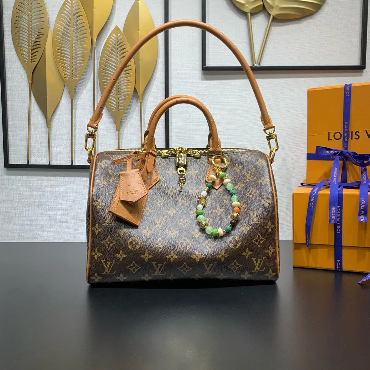 高仿包包LV Speedy30 Boho Monogram 手提斜孭旅行包袋正品級別-貨到付款