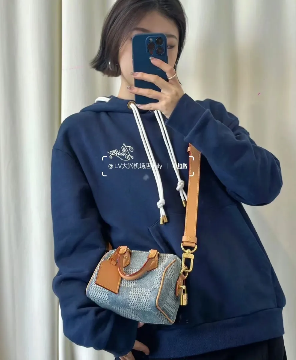 高仿奢侈品包LV speedy 18 Bandoulière 棉質帆布 旅行袋-N40682正品級別-貨到付款