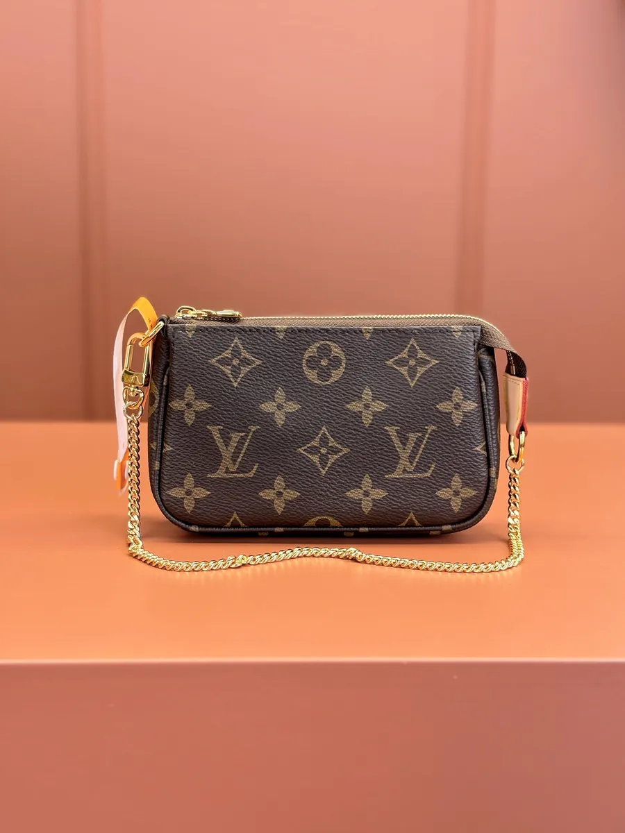高仿包直銷LV Mini Pochette Accessoires Monogram 三合一麻將包-M58009正品級別-貨到付款