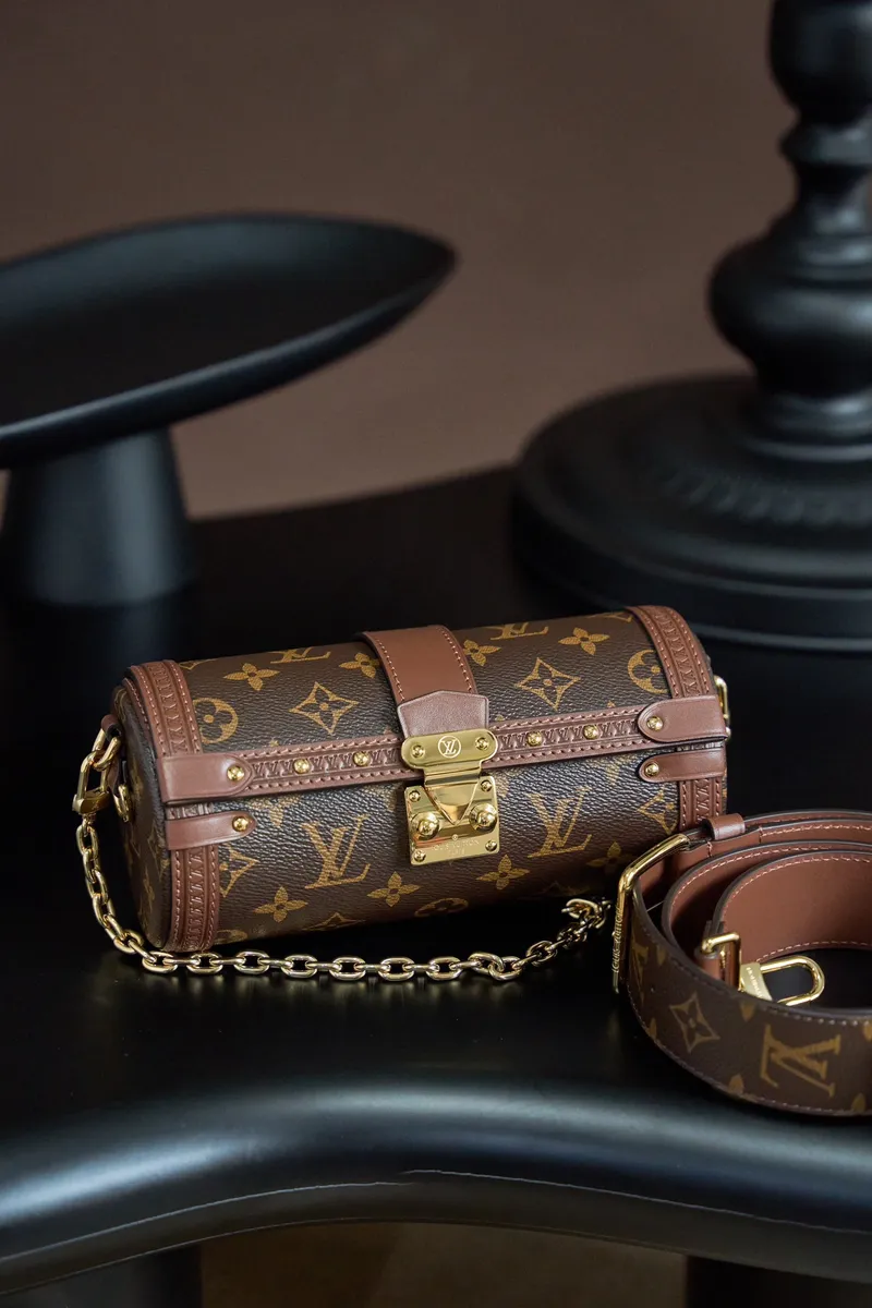 高仿包代購LV Papillon Trunk Monogram 圓筒包包包-M57835正品級別-貨到付款