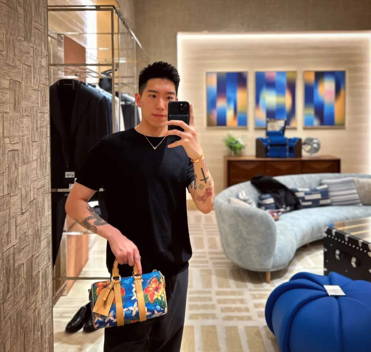高仿包零售LV Keepall Bandoulière 25 Monogram Surfin 波斯頓 旅行袋-M24999正品級別-貨到付款