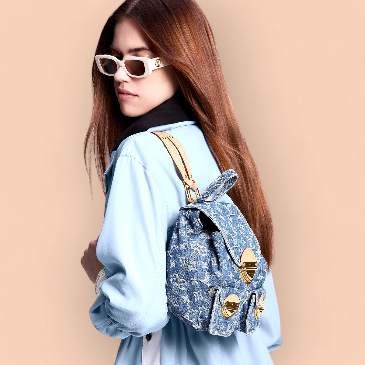 高仿包LV 新款 LV RemixVenice Monogram Denim 雙肩旅行背包 背包-M46836正品級別-貨到付款