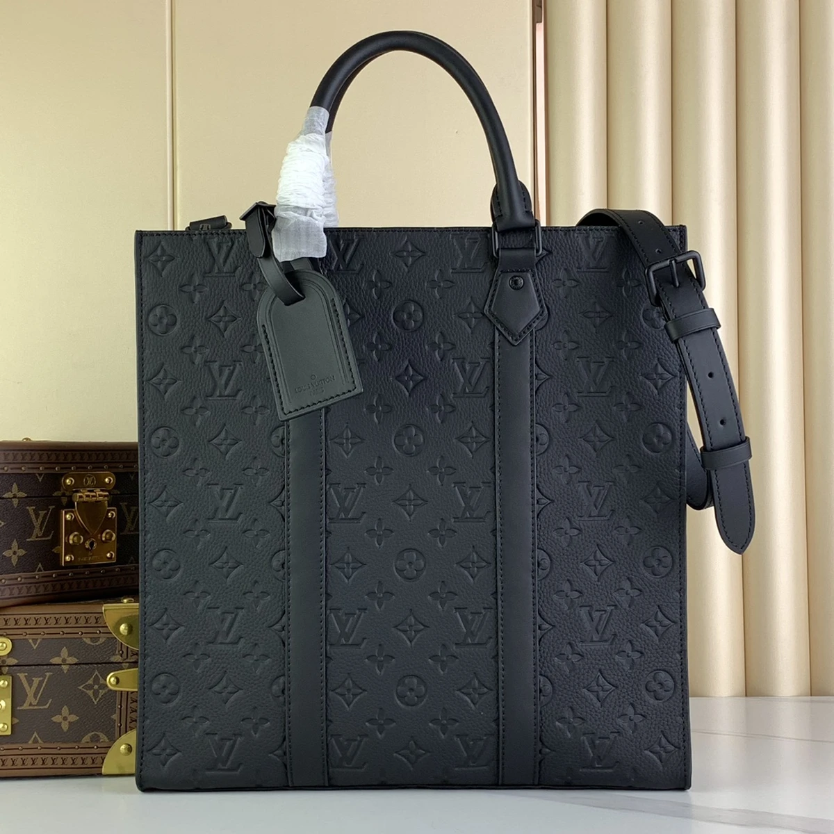 超A高仿包LV Sac Plat NV Taurillon Monogram 公文包 手挽袋-M21866正品級別-貨到付款