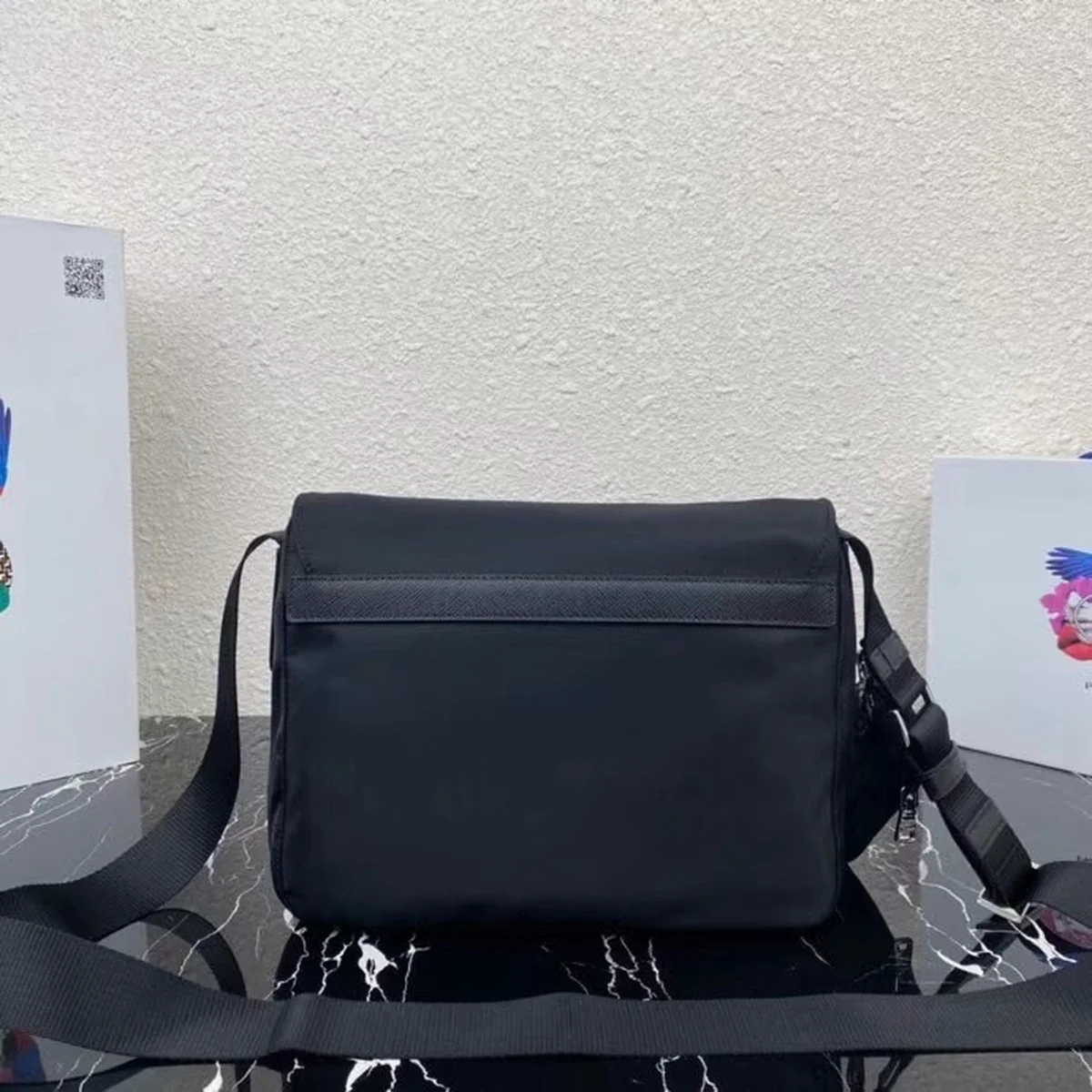 高仿包零售Prada Re-Nylon 1BD953 MM黑色尼龍單肩包包正品級別-貨到付款