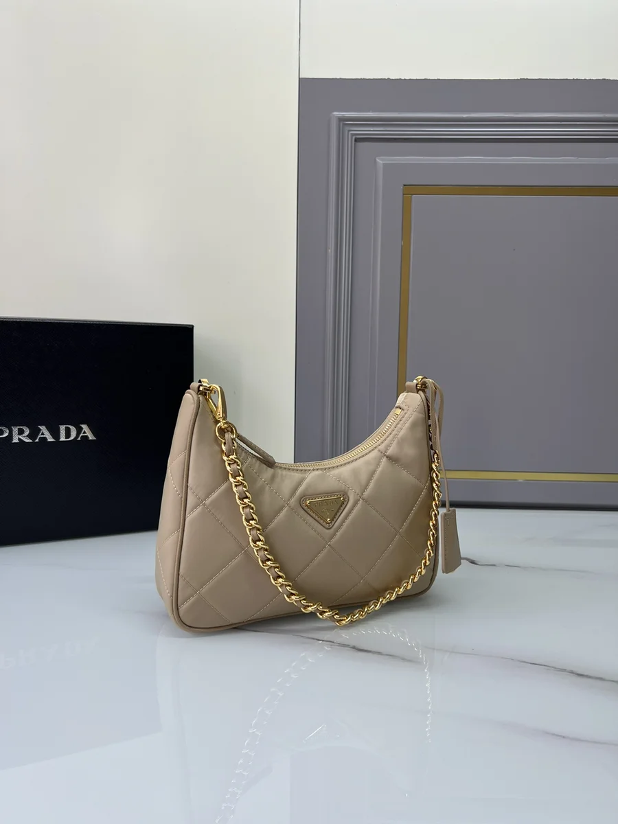 高仿包包Prada Re-Nylon 1BC204 PM黑色尼龍單肩包包正品級別-貨到付款