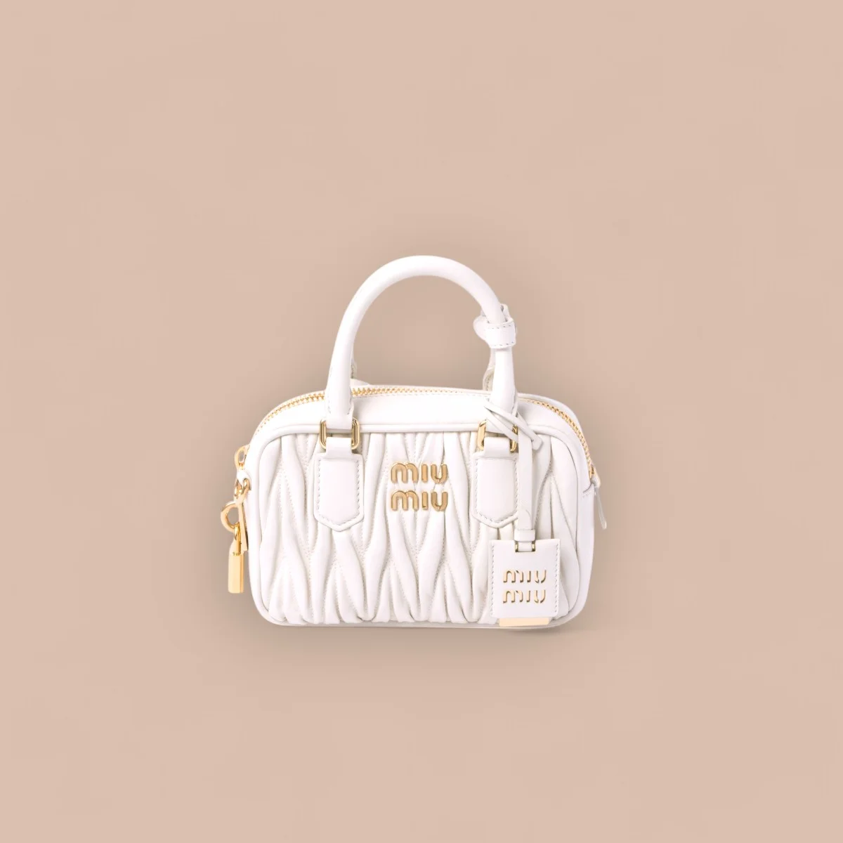 高仿包零售MiuMiu Arcadiematelassé納帕皮革包包5BB123正品級別-貨到付款