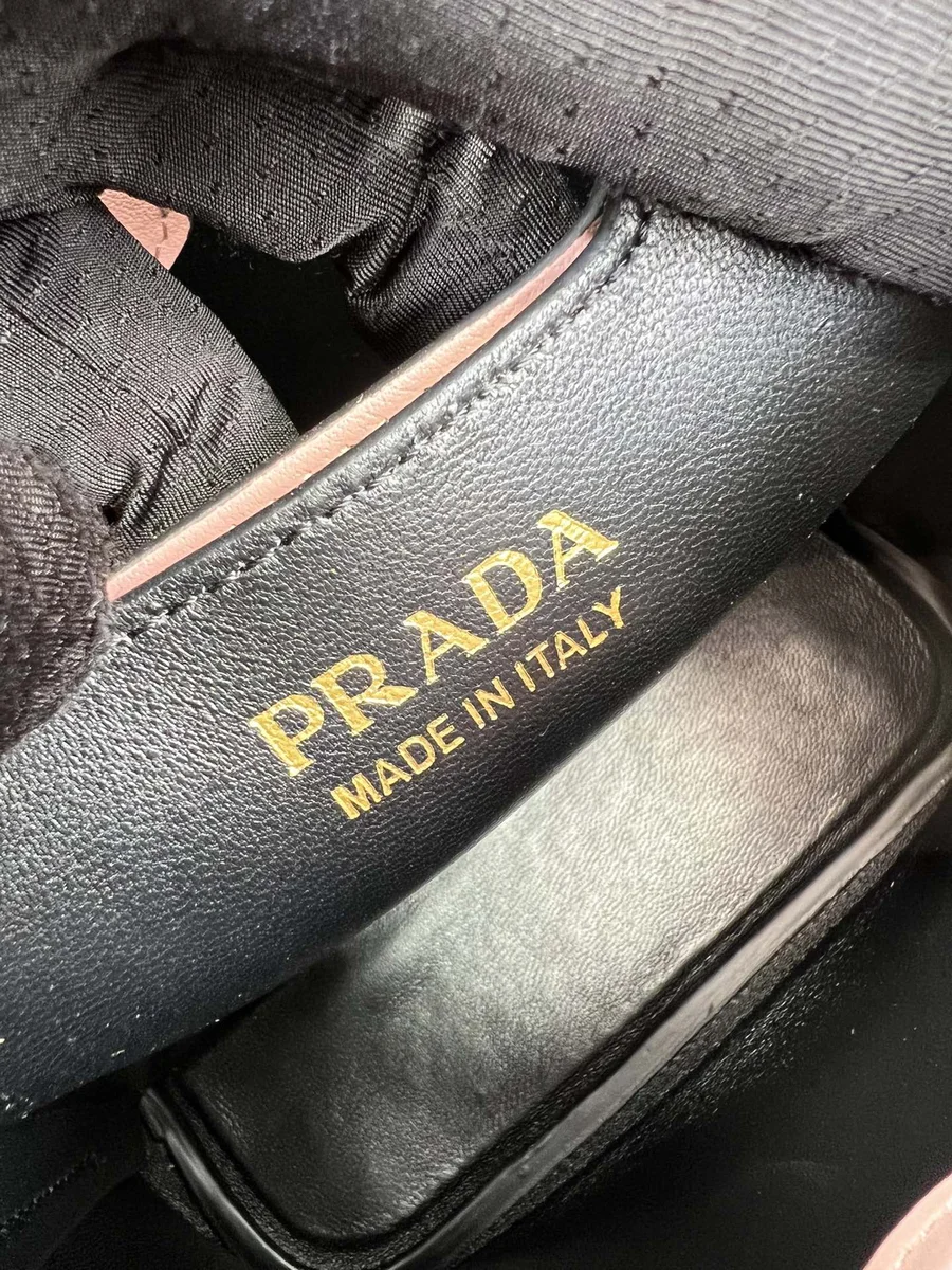 高仿包Prada Double 1BA217 PM淺灰皮革單肩包包正品級別-貨到付款