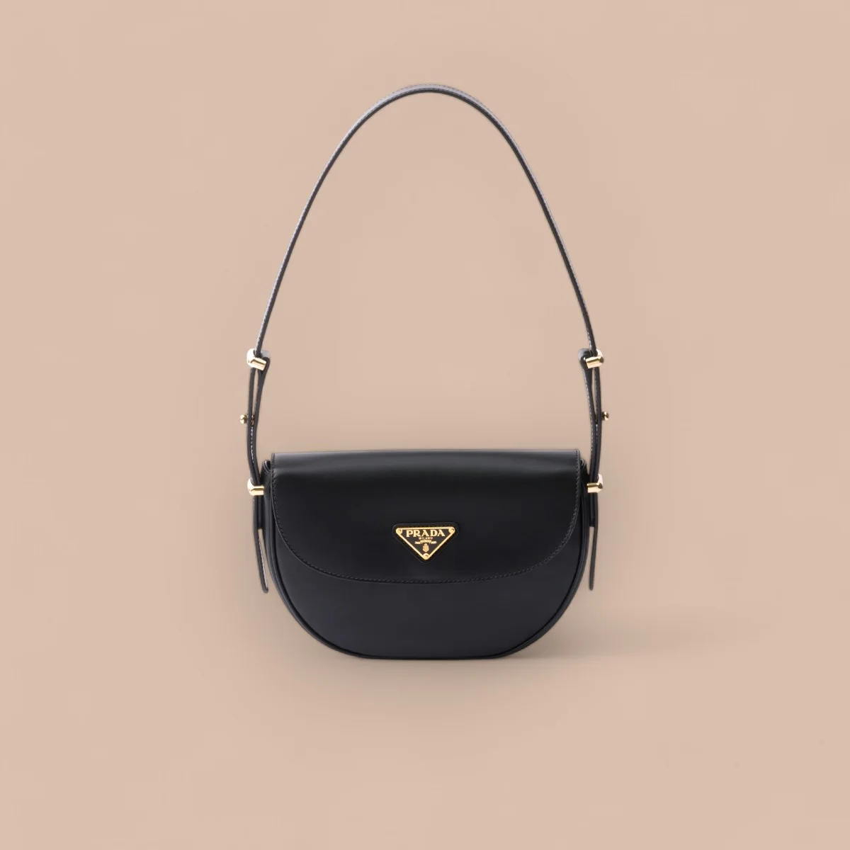 高仿包代購Prada Classic 1BD365 PM黑色皮革單肩包包正品級別-貨到付款