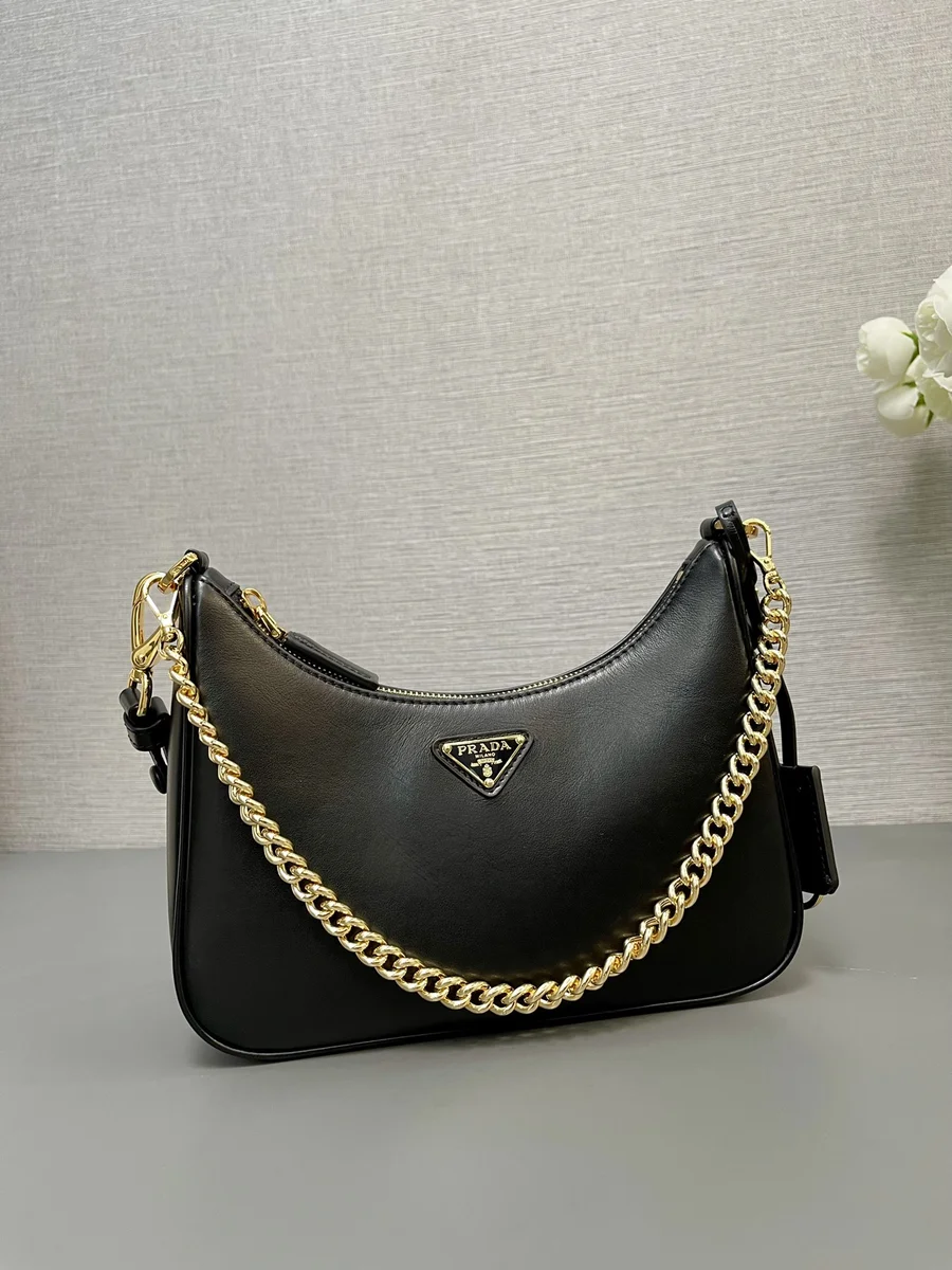 高仿包Prada Re-Nylon 1BC204 PM黑色尼龍單肩包包正品級別-貨到付款