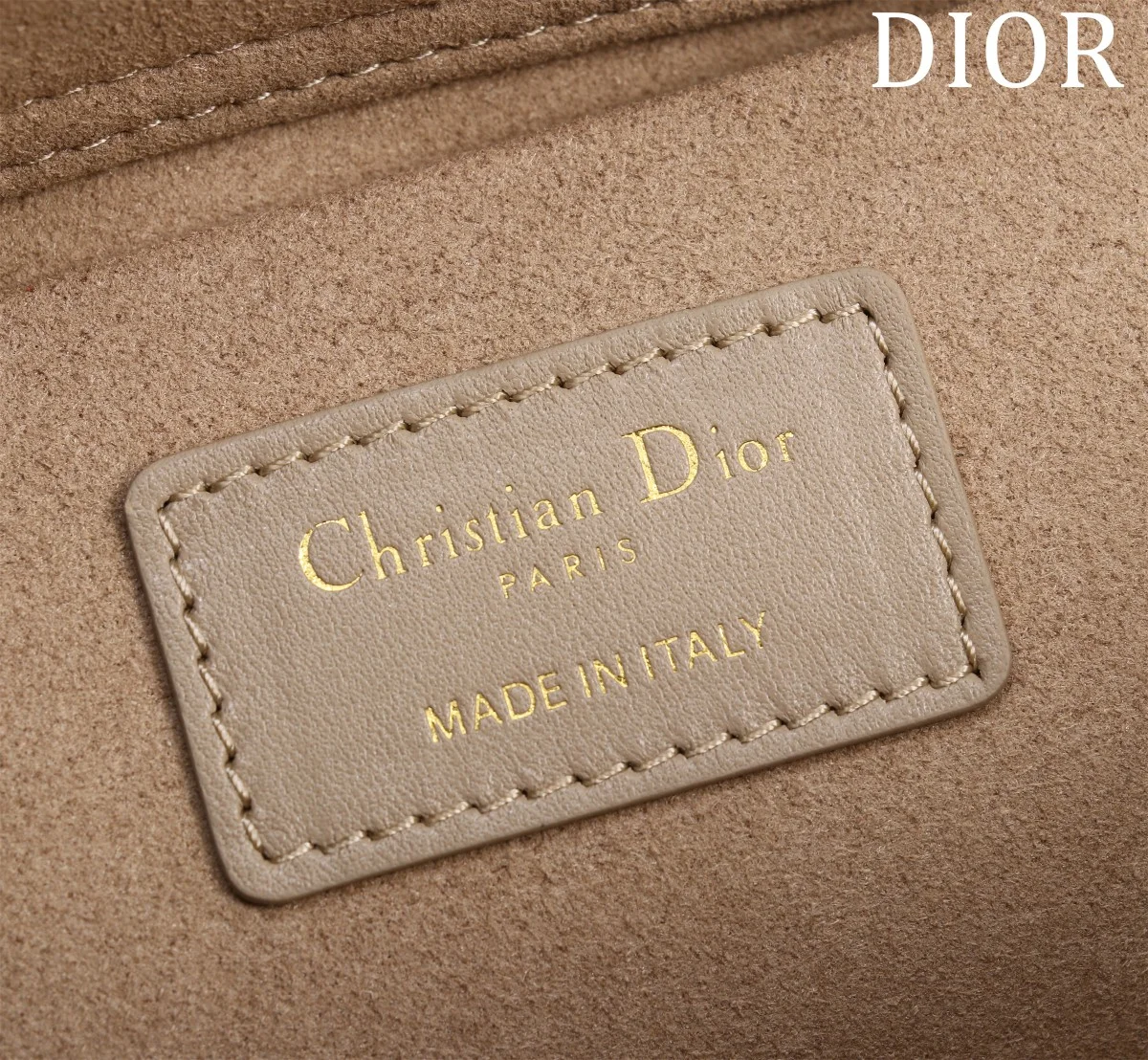 高仿名牌包Dior Lady 沙色 羊皮斜挎包MM-M0540正品級別-貨到付款