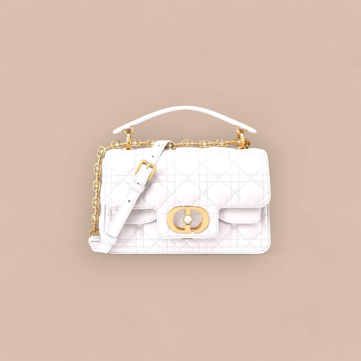 高仿包零售Dior Jolie 奶白 小牛皮肩背袋PM-M9271正品級別-貨到付款