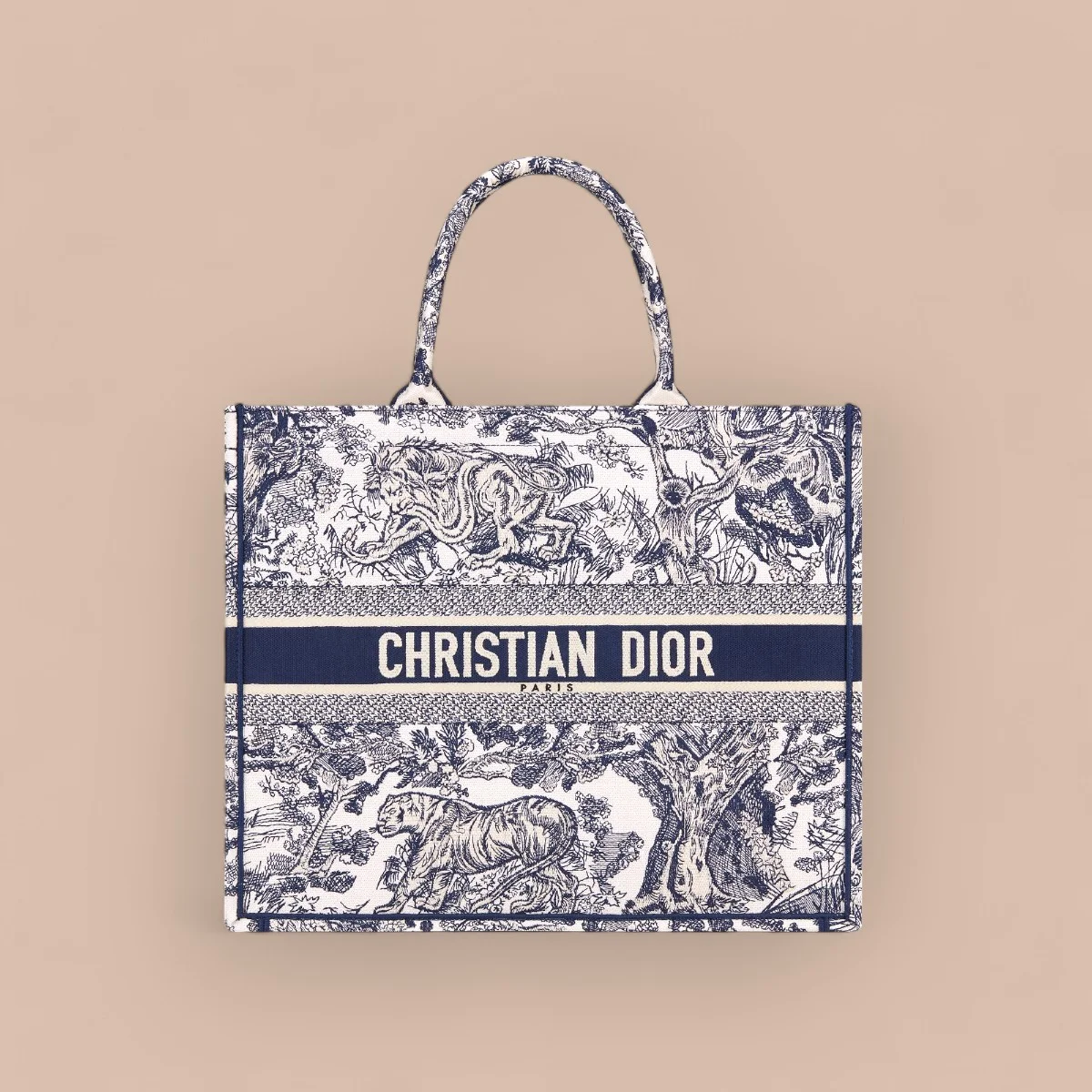高仿名牌包Dior BookGM 藍色托特包包GM-M1286正品級別-貨到付款