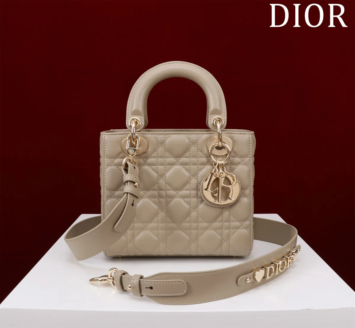 高仿包零售Dior Lady 餅乾褐 羊皮斜挎包PM-M0538正品級別-貨到付款