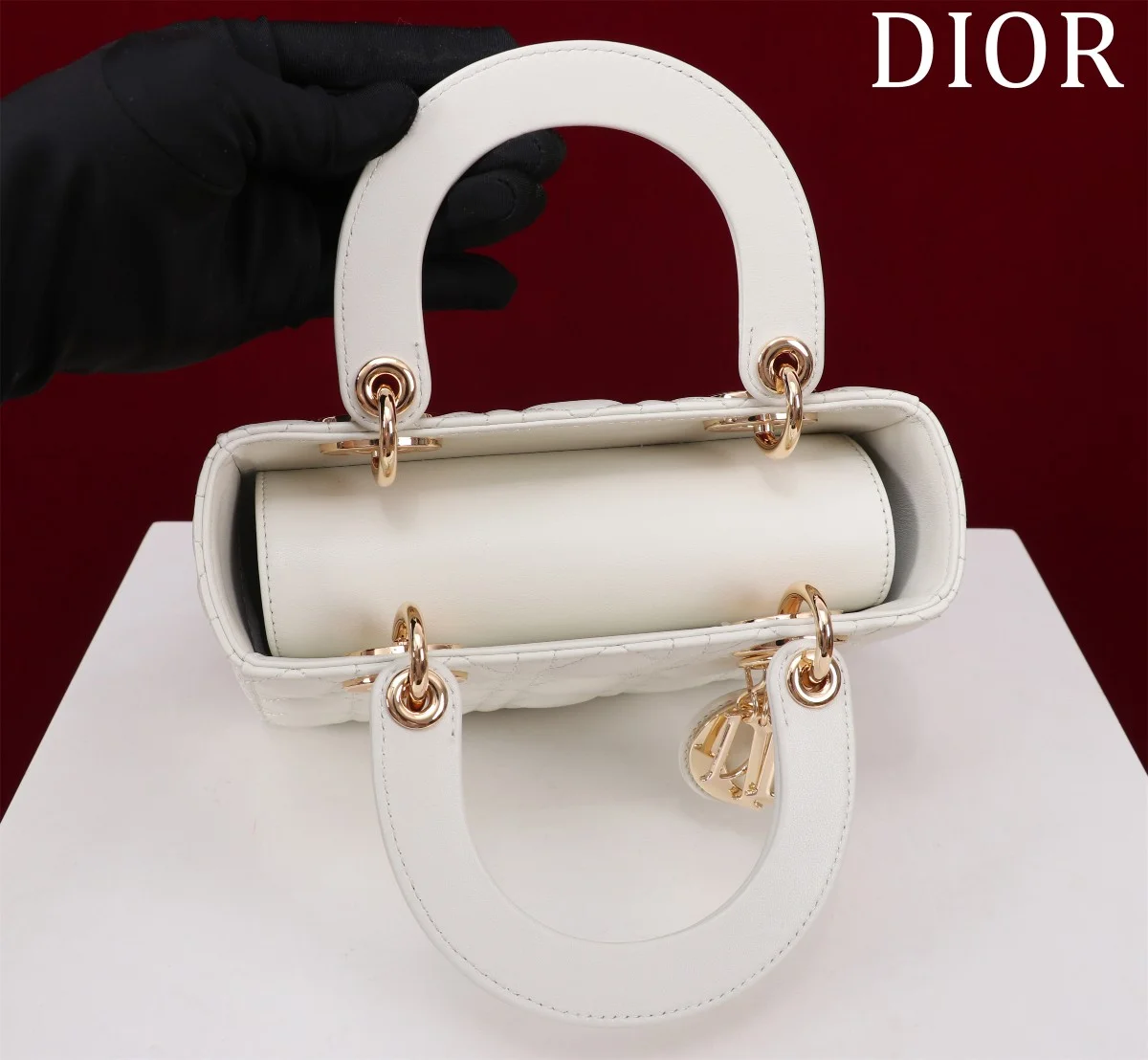高仿包包Dior Lady 白色 羊皮斜挎包PM-M0538正品級別-貨到付款