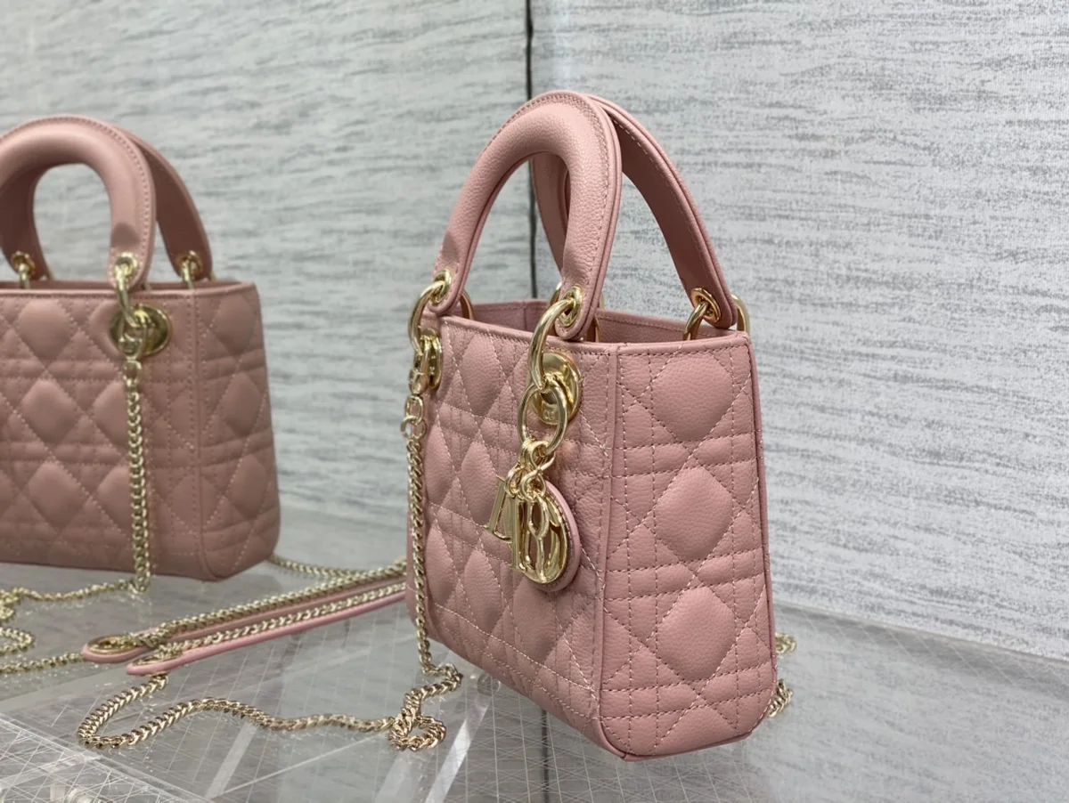 高仿包直銷Dior Lady 胭脂 羊皮斜挎包PM-M0505正品級別-貨到付款