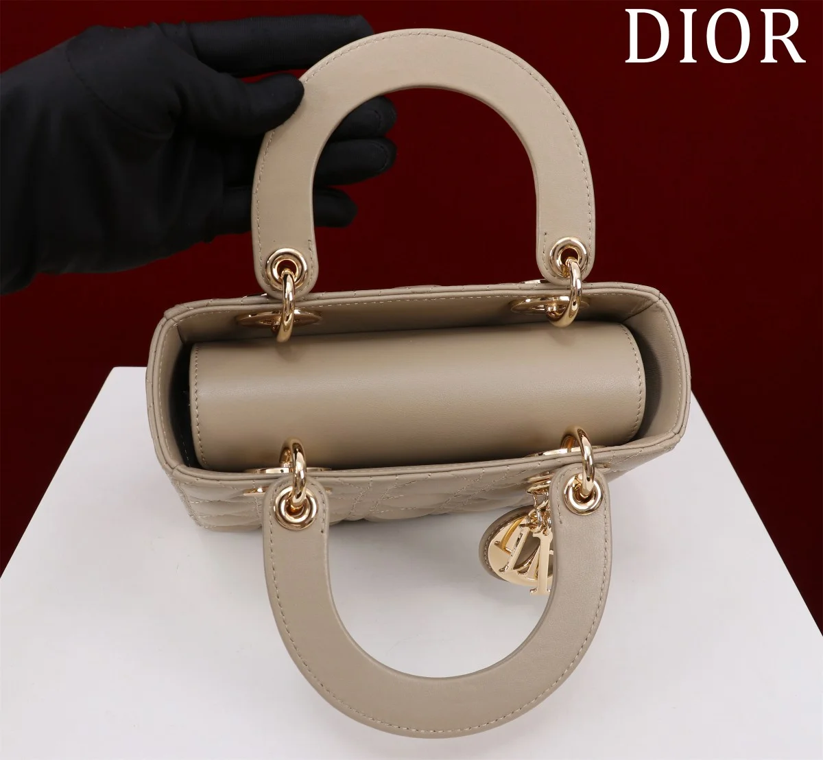 高仿包零售Dior Lady 餅乾褐 羊皮斜挎包PM-M0538正品級別-貨到付款