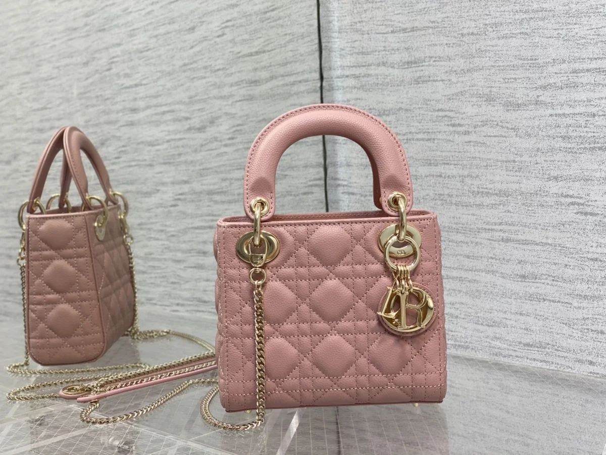 高仿包直銷Dior Lady 胭脂 羊皮斜挎包PM-M0505正品級別-貨到付款