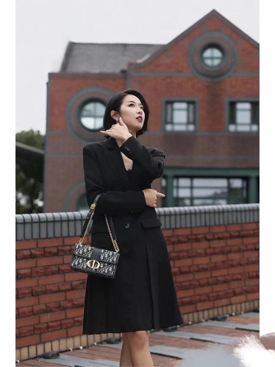 高仿奢侈品包Dior 30 Montaigne 藍色肩背袋PM-M9334正品級別-貨到付款