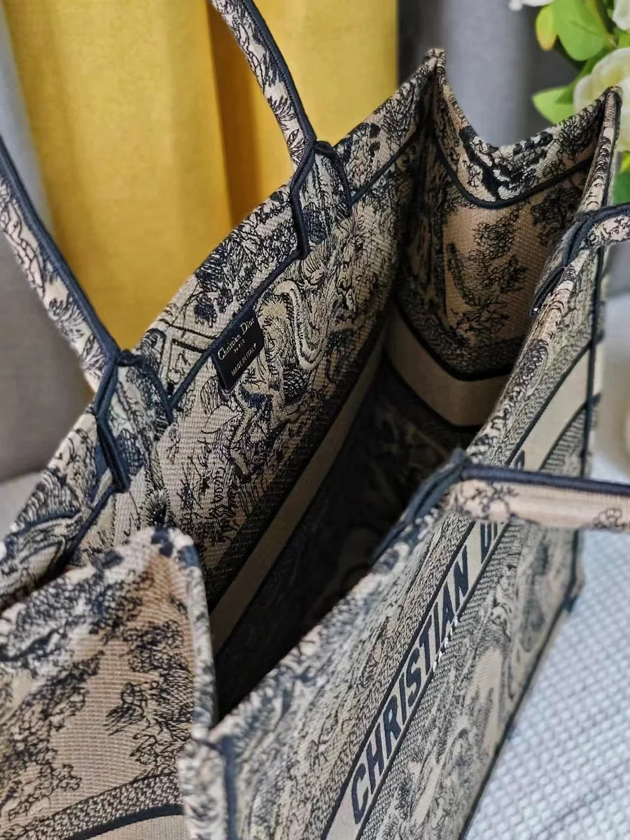 高仿名牌包Dior BookGM 藍色托特包包GM-M1286正品級別-貨到付款