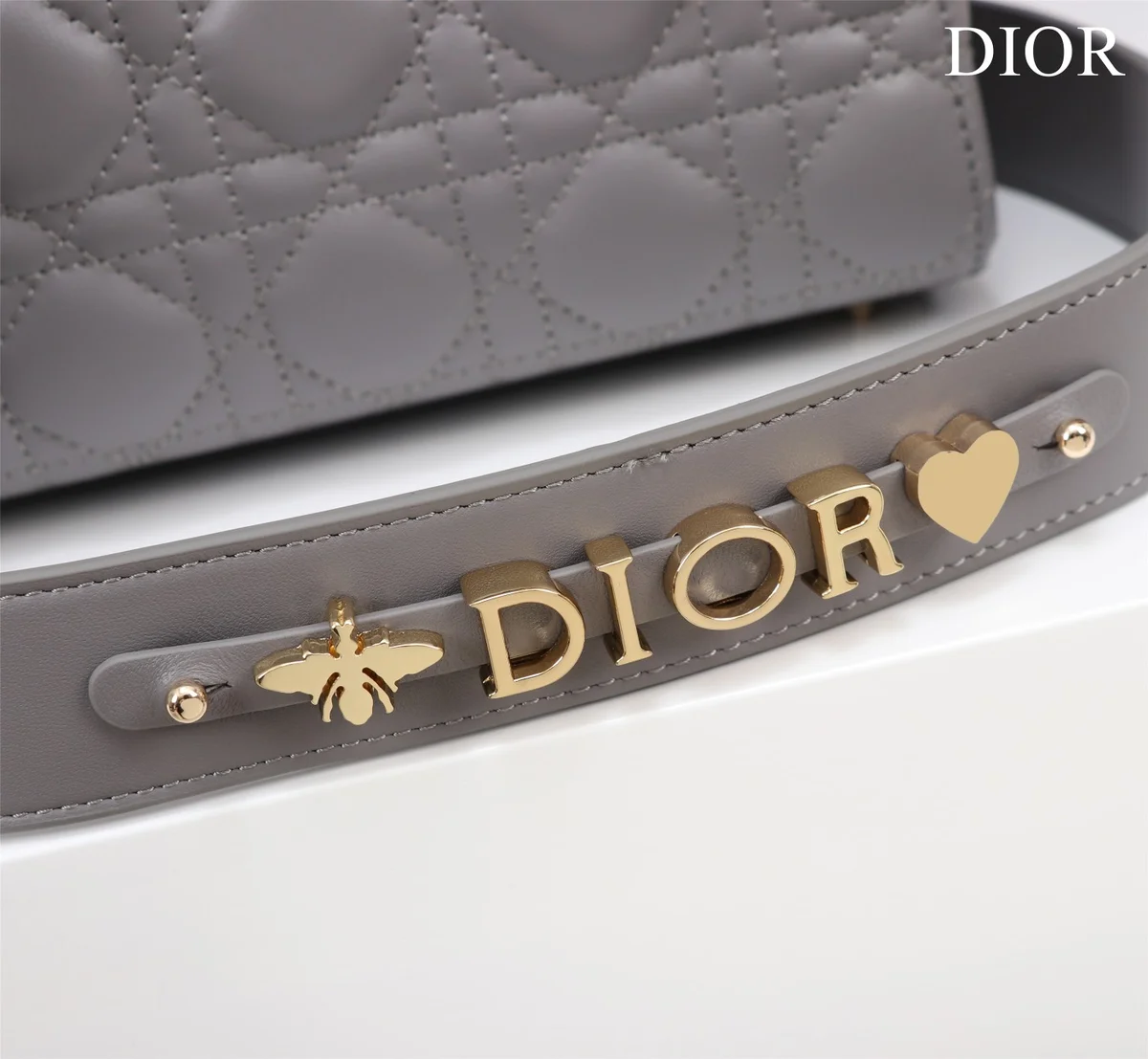 高仿包代理Dior Lady 灰色 羊皮斜挎包PM-M0538正品級別-貨到付款