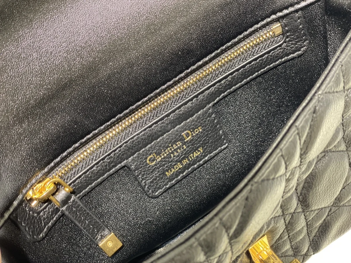 高仿奢侈品包Dior Caro 黑色 小牛皮斜挎包PM-M9241正品級別-貨到付款