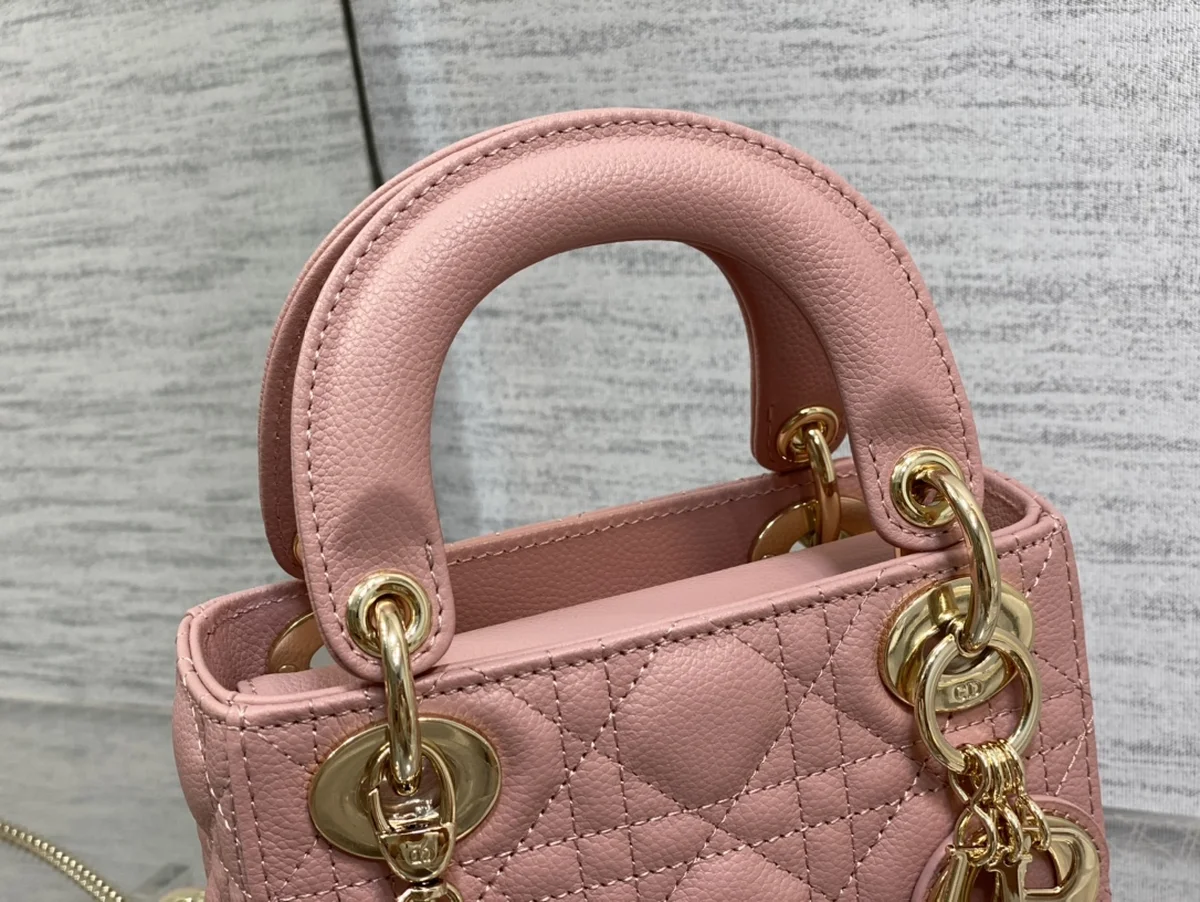 高仿包直銷Dior Lady 胭脂 羊皮斜挎包PM-M0505正品級別-貨到付款