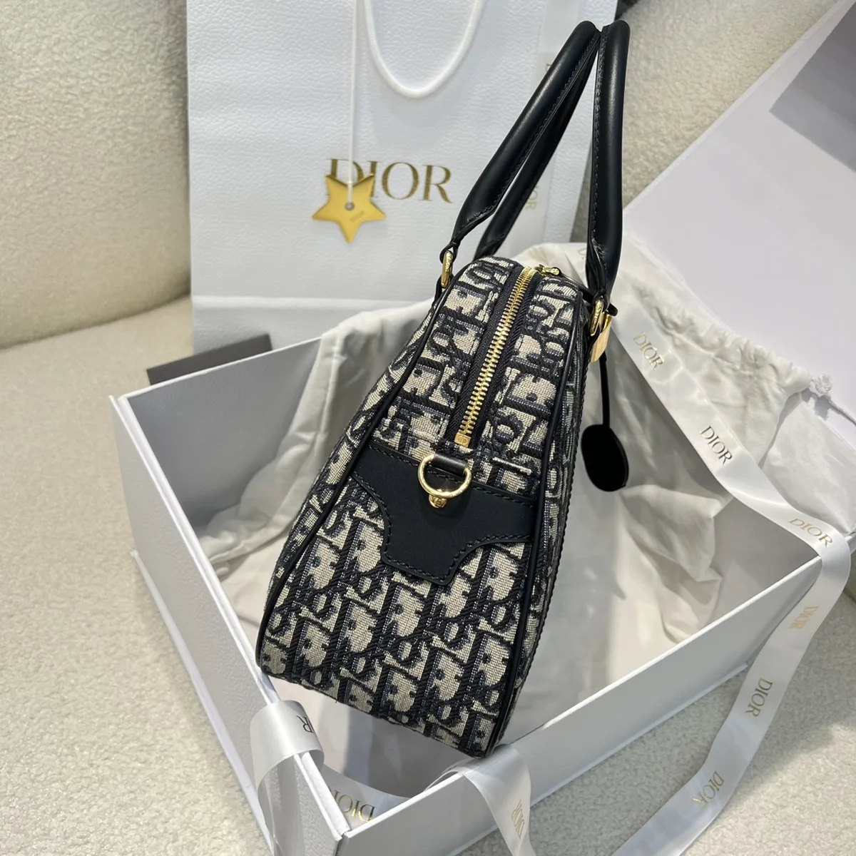 高仿包批發Dior D-Vibe 藍色斜挎包MM-M1341正品級別-貨到付款