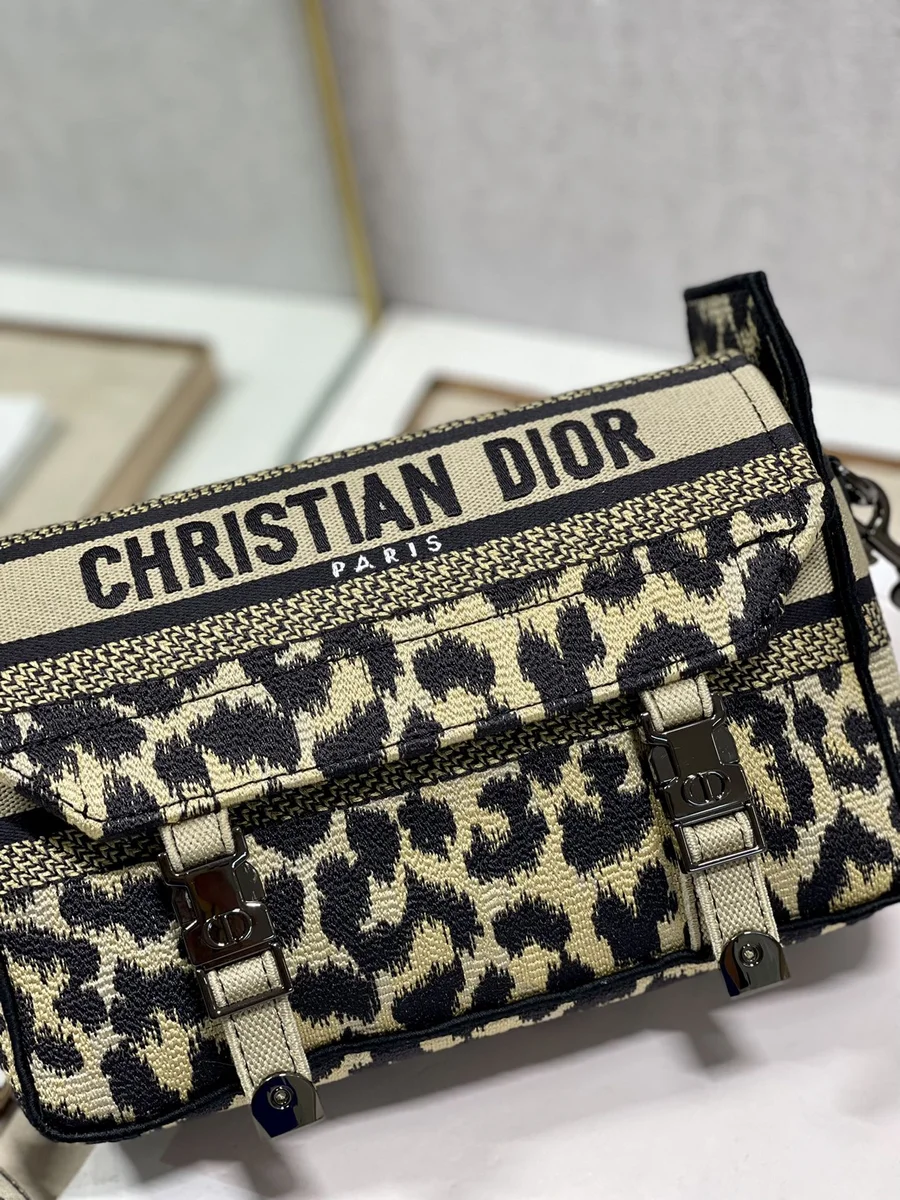 高仿奢侈品包Dior Oblique 藍色 布料斜挎包PM-M1241正品級別-貨到付款