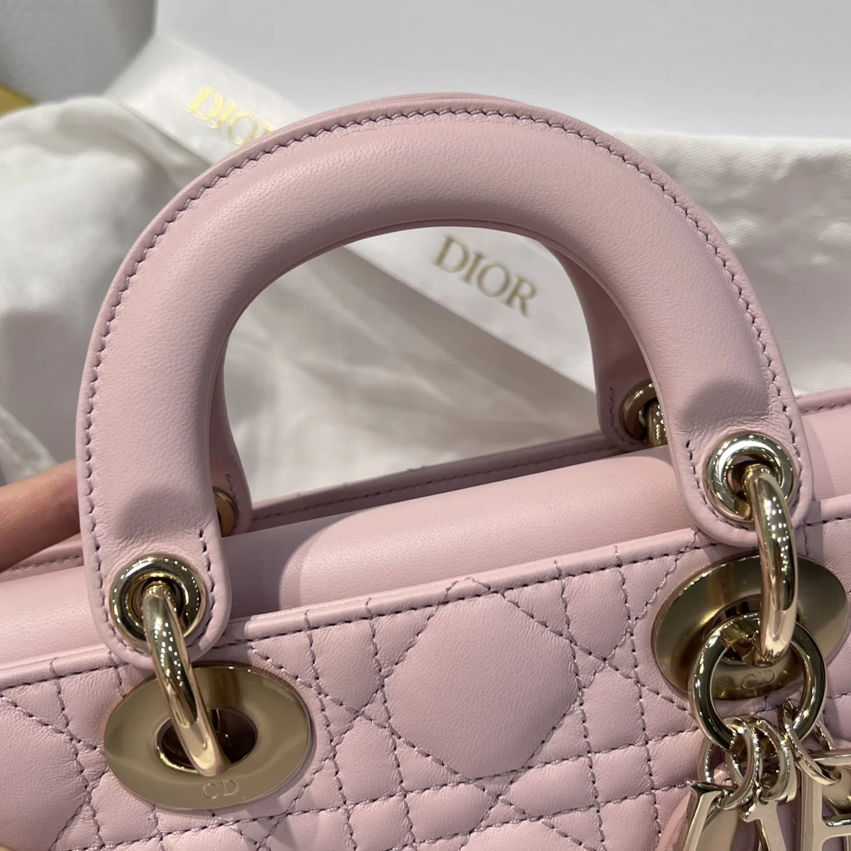 高仿包代理Dior Lady 粉紅 羊皮斜挎包PM-M0613正品級別-貨到付款