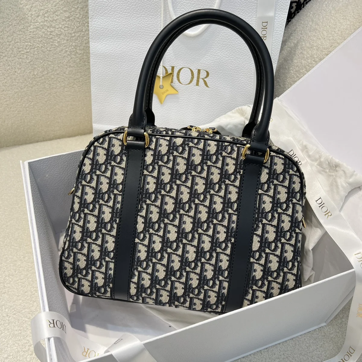 高仿包批發Dior D-Vibe 藍色斜挎包MM-M1341正品級別-貨到付款