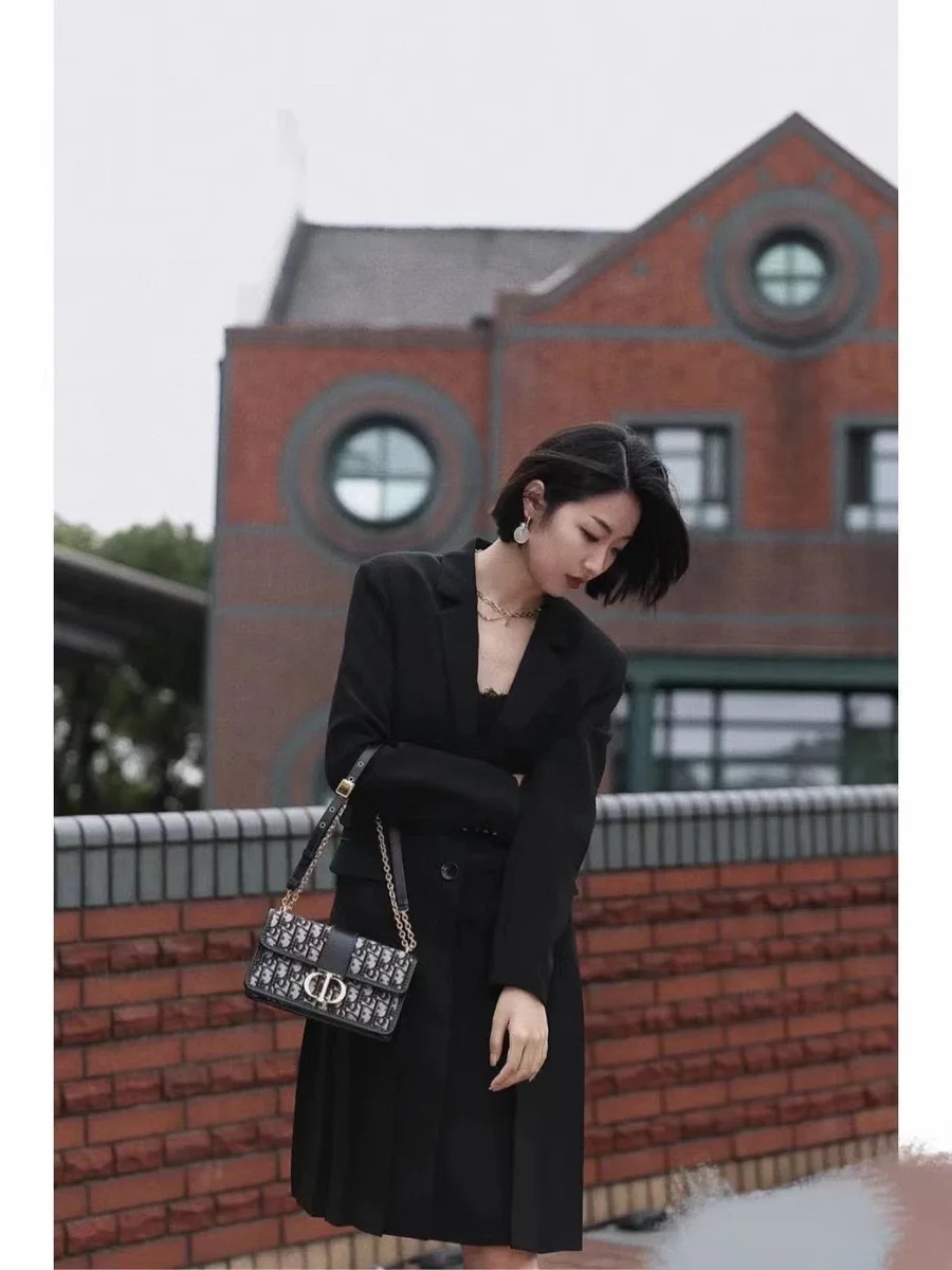 高仿奢侈品包Dior 30 Montaigne 藍色肩背袋PM-M9334正品級別-貨到付款