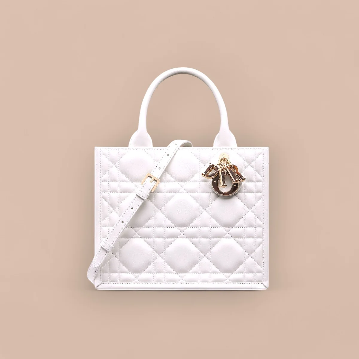 高仿奢侈品包Dior Book 奶白色托特包包PM-M1325正品級別-貨到付款