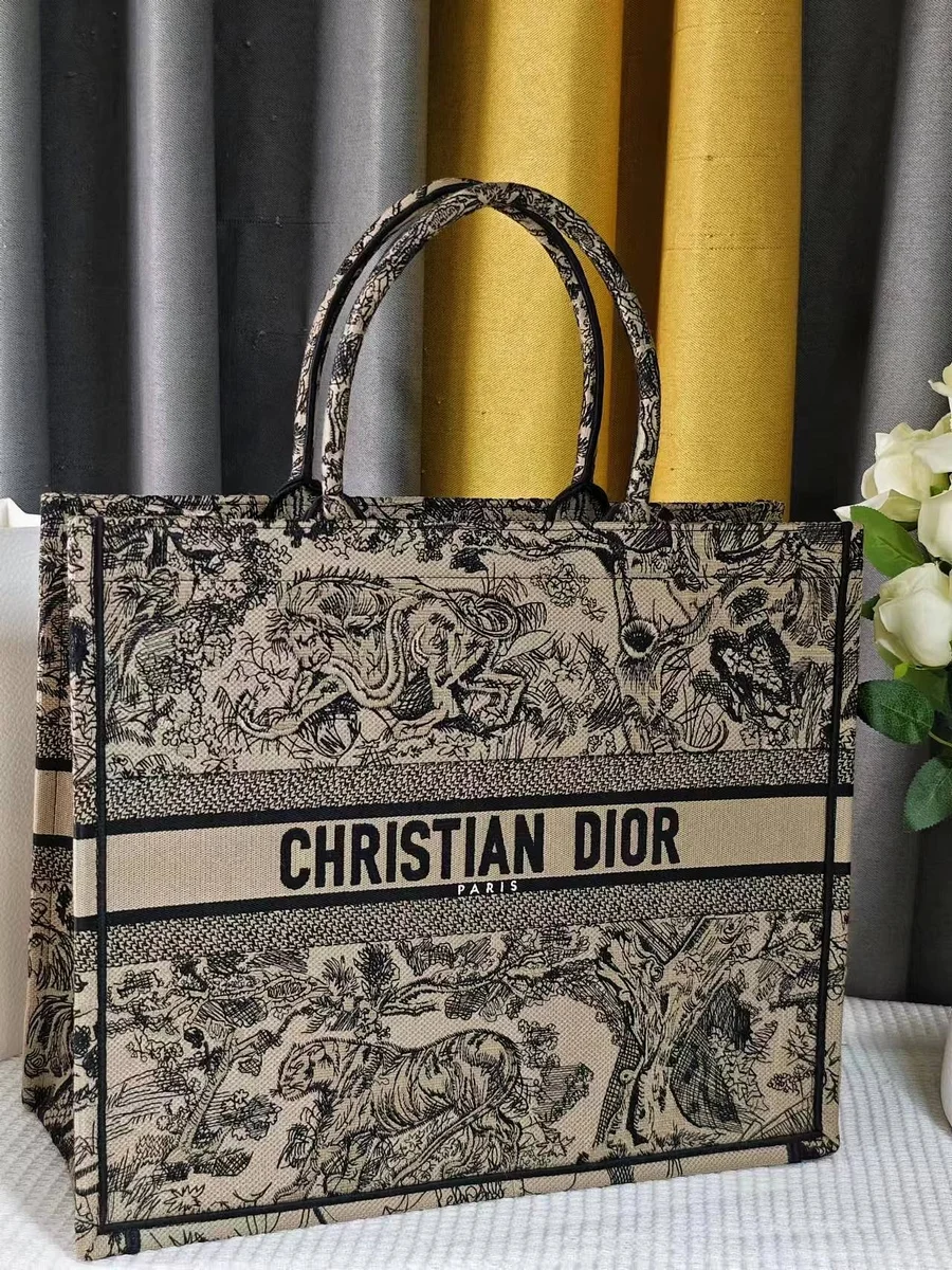 高仿名牌包Dior BookGM 藍色托特包包GM-M1286正品級別-貨到付款