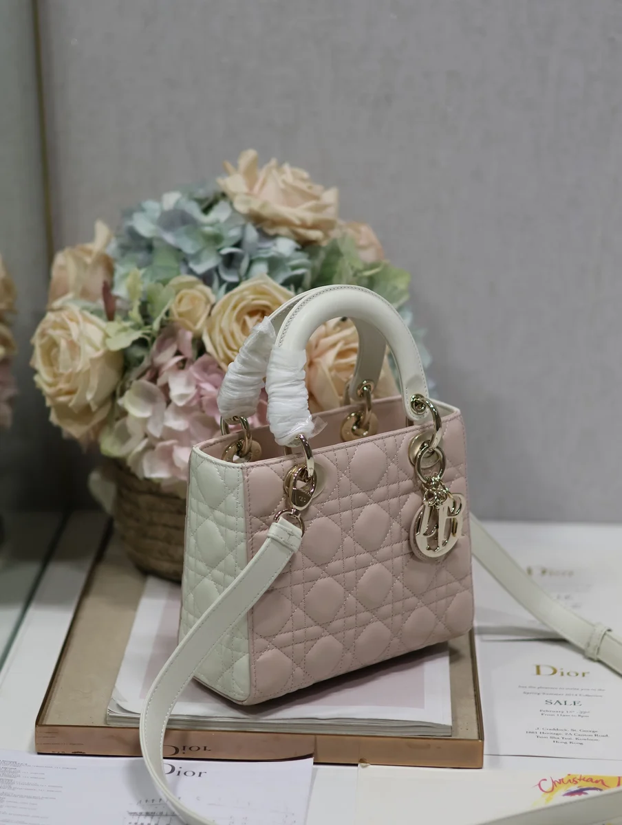 高仿包廠家Dior Lady 粉色斜挎包PM-M0531正品級別-貨到付款