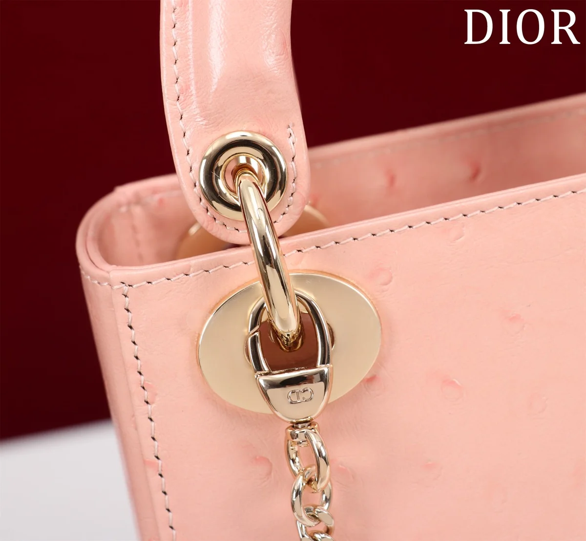 高仿包廠家Dior Lady 奶白 羊皮斜挎包PM-M0505正品級別-貨到付款