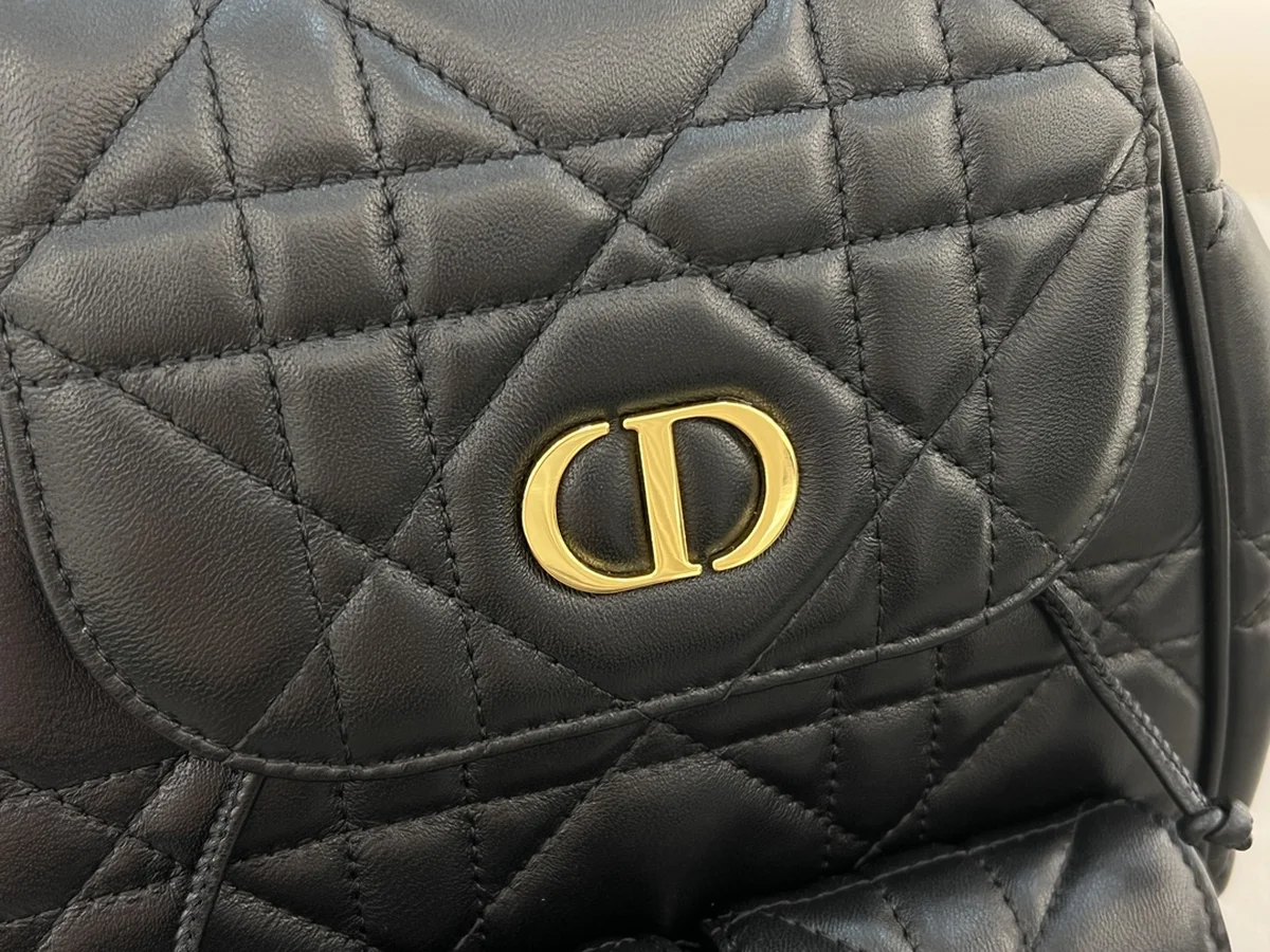 高仿包零售Dior Caro 黑色 羊皮背包MM-M6301正品級別-貨到付款