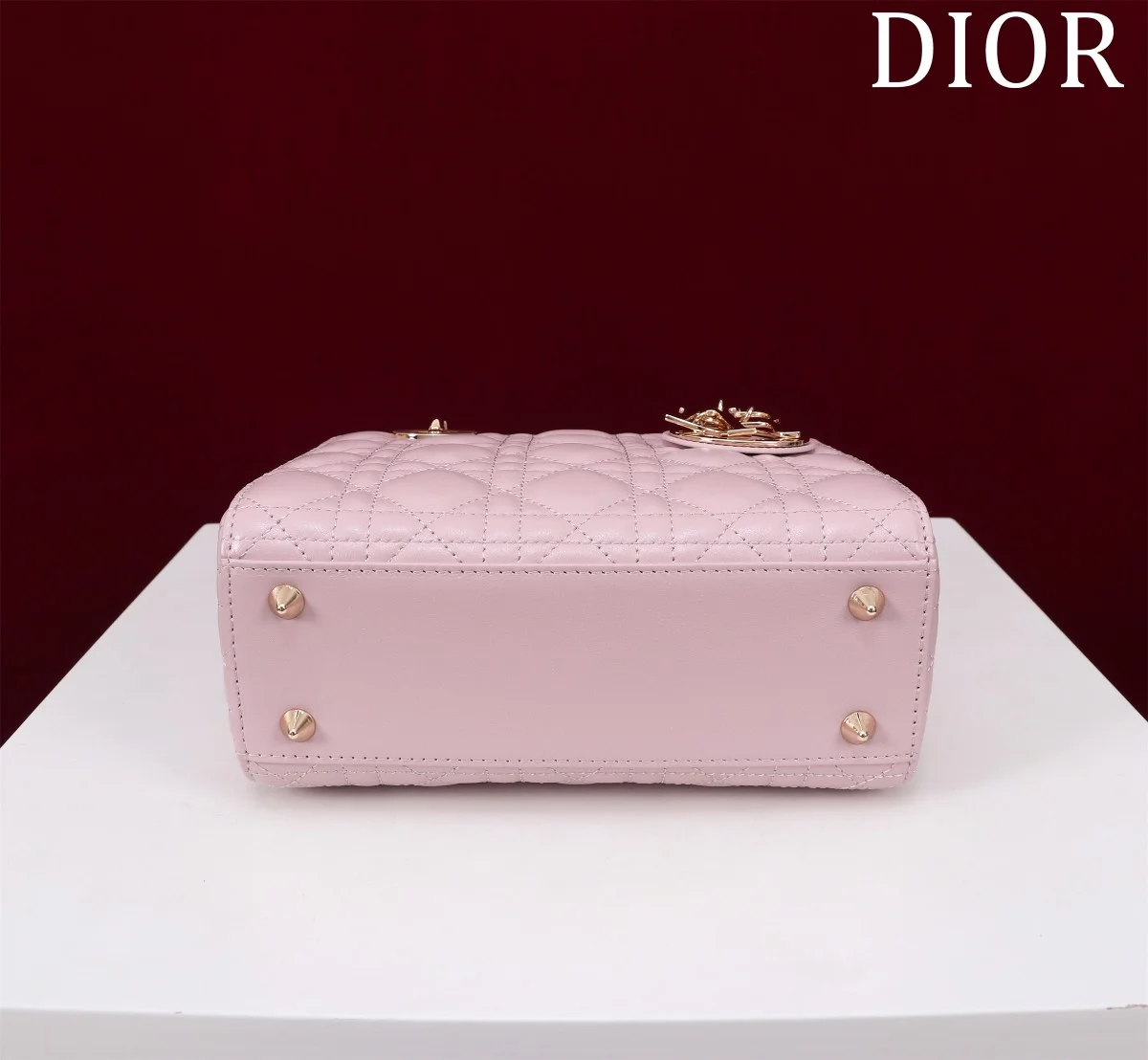高仿包廠家Dior Lady 胭脂粉 羊皮斜挎包PM-M0538正品級別-貨到付款