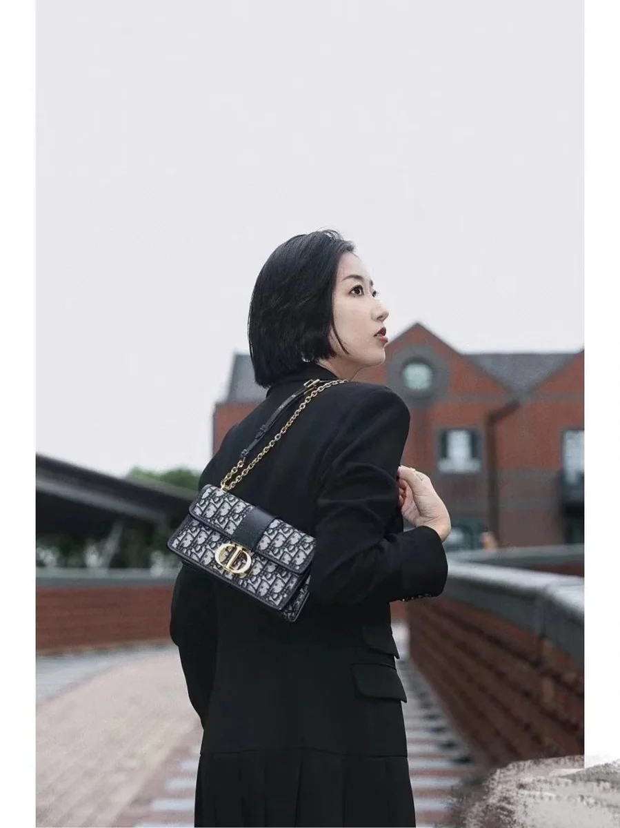 高仿奢侈品包Dior 30 Montaigne 藍色肩背袋PM-M9334正品級別-貨到付款
