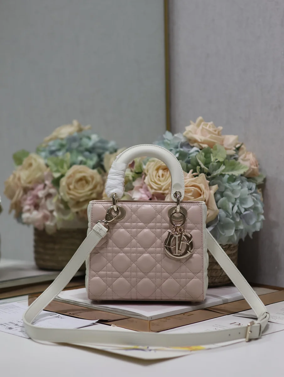 高仿包廠家Dior Lady 粉色斜挎包PM-M0531正品級別-貨到付款
