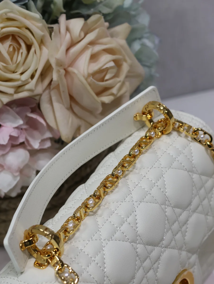 高仿包零售Dior Jolie 奶白 小牛皮肩背袋PM-M9271正品級別-貨到付款