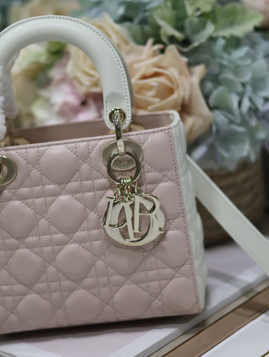 高仿包廠家Dior Lady 粉色斜挎包PM-M0531正品級別-貨到付款