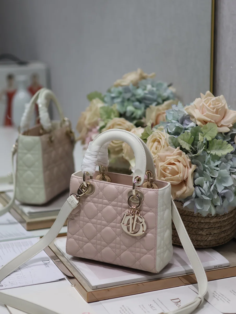 高仿包廠家Dior Lady 粉色斜挎包PM-M0531正品級別-貨到付款