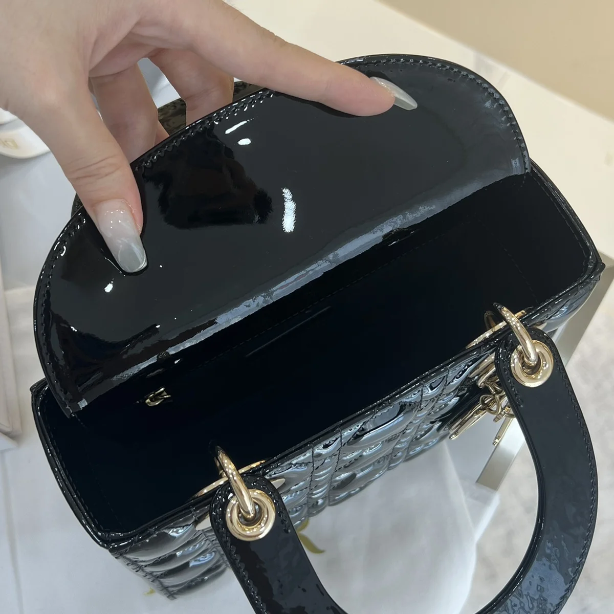 高仿包Dior Lady 黑色 小牛皮斜挎包PM-M0531正品級別-貨到付款