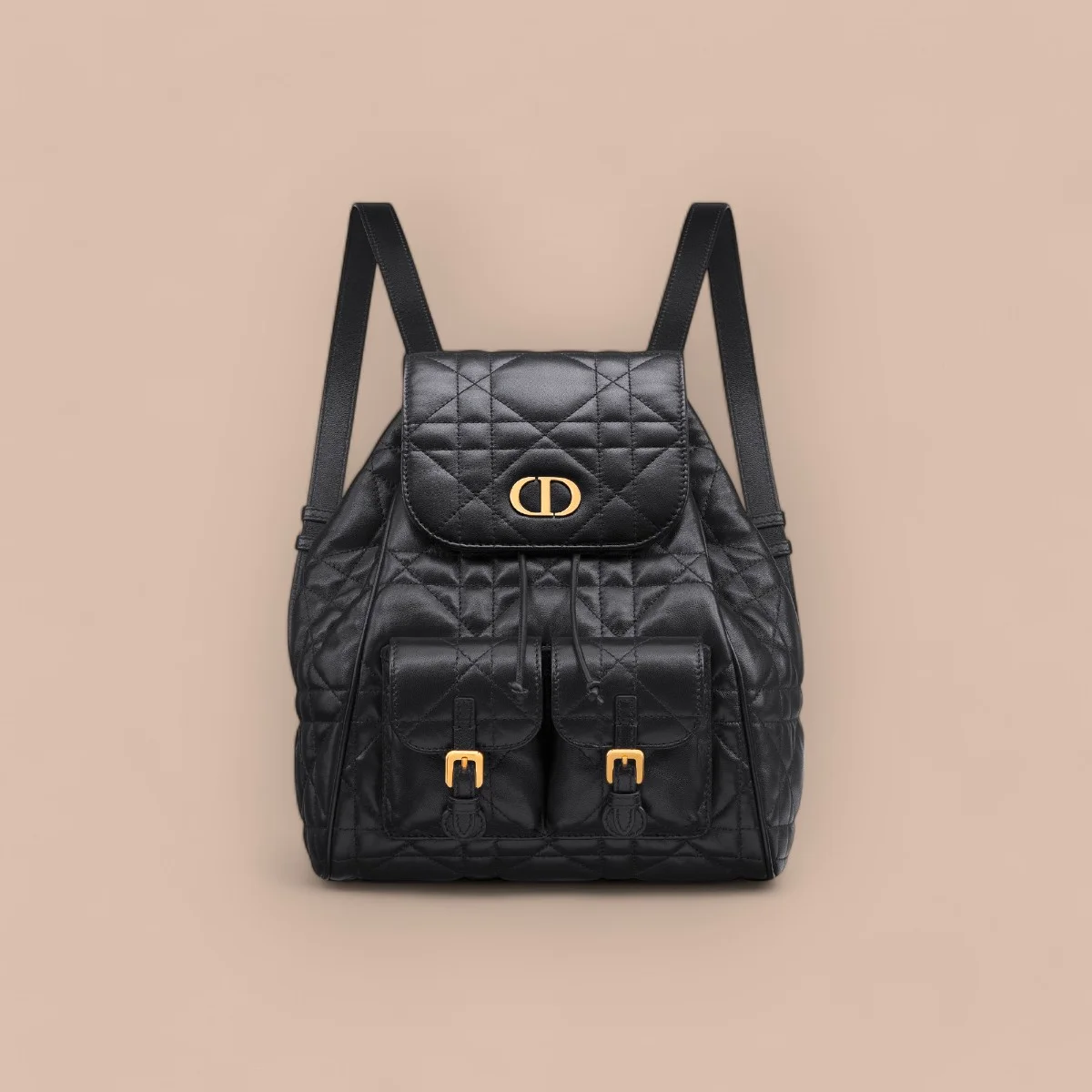高仿包零售Dior Caro 黑色 羊皮背包MM-M6301正品級別-貨到付款