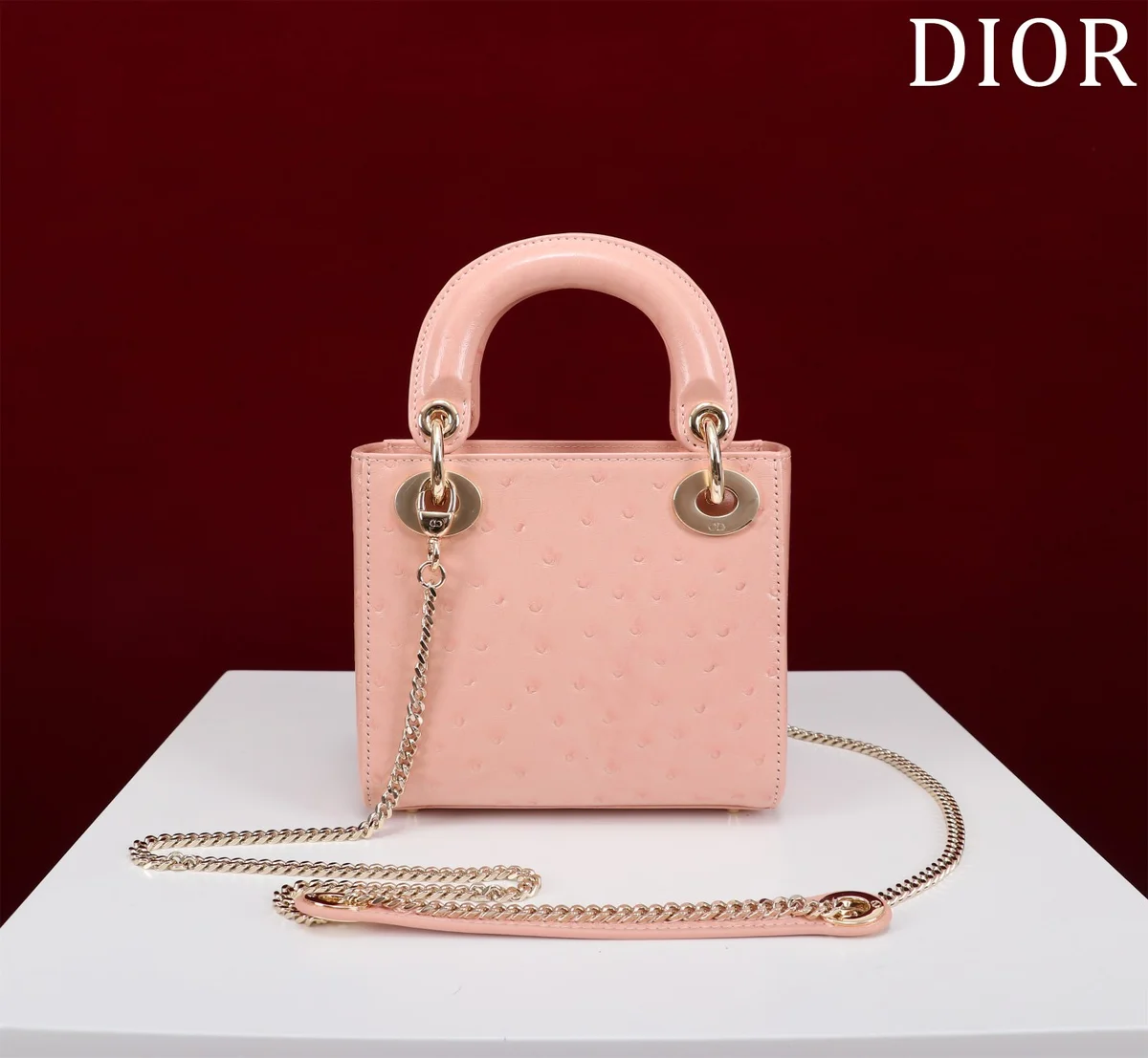 高仿包廠家Dior Lady 奶白 羊皮斜挎包PM-M0505正品級別-貨到付款